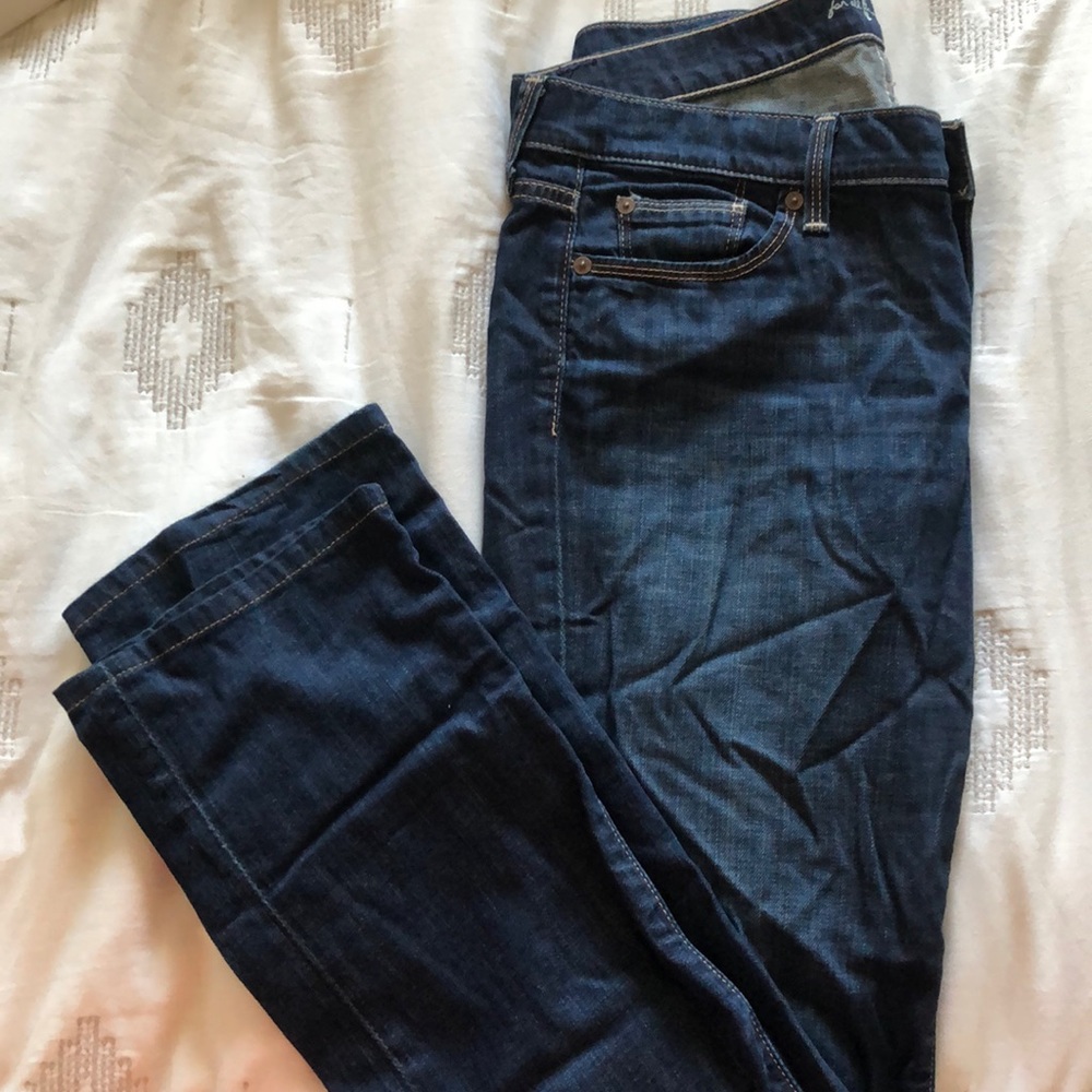7 FAM Dark Wash Straight Leg Jean